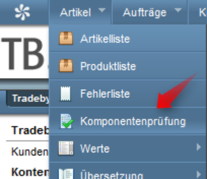 TB.One: Komponentenprüfung